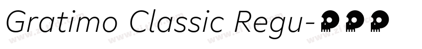 Gratimo Classic Regu字体转换